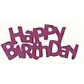 Mylar Shapes Word Happy Birthday (5")